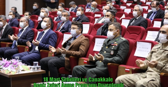 18 Mart Şehitleri ve Çanakkale Deniz Zaferi Anma Programı Düzenlendi