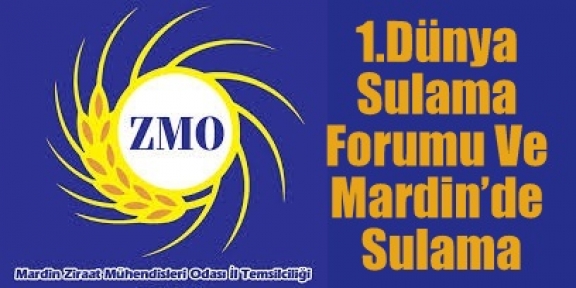 1.Dünya Sulama Forumu Ve Mardin’de Sulama