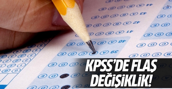 2015/2 KPSS tercih kılavuzunda değişiklik