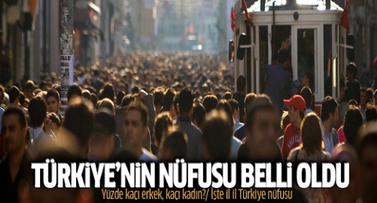 2015 Türkiye'nin nüfusu ne kadar?