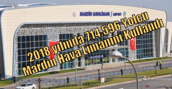 2018 yılında 714.596 Yolcu Mardin Hava Limanını Kullandı