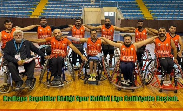 Kızıltepe Engelliler Birliği Spor Kulübü Lige Galibiyetle Başladı.