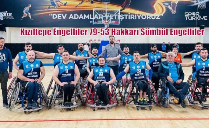 Kızıltepe Engelliler 79-53 Hakkari Sümbül Engelliler