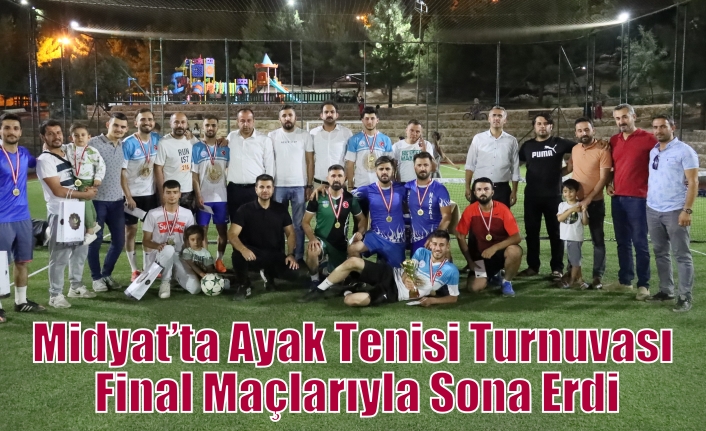 Midyat’ta Ayak Tenisi Turnuvası Final Maçlarıyla Sona Erdi