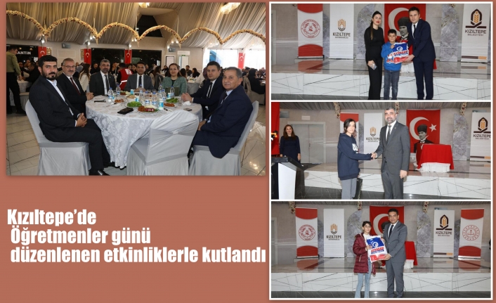 Kızıltepe’de Öğretmenler günü düzenlenen etkinliklerle kutlandı