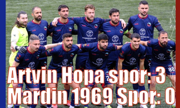 Artvin Hopa spor: 3 Mardin 1969 Spor: 0