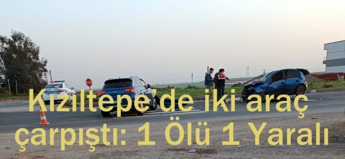 Kızıltepe’de iki araç çarpıştı: 1 Ölü 1 Yaralı