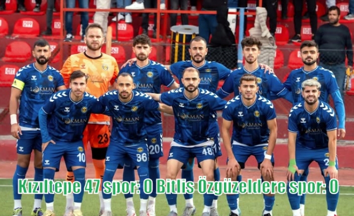 Kızıltepe 47 spor: 0 Bitlis Özgüzeldere spor: 0