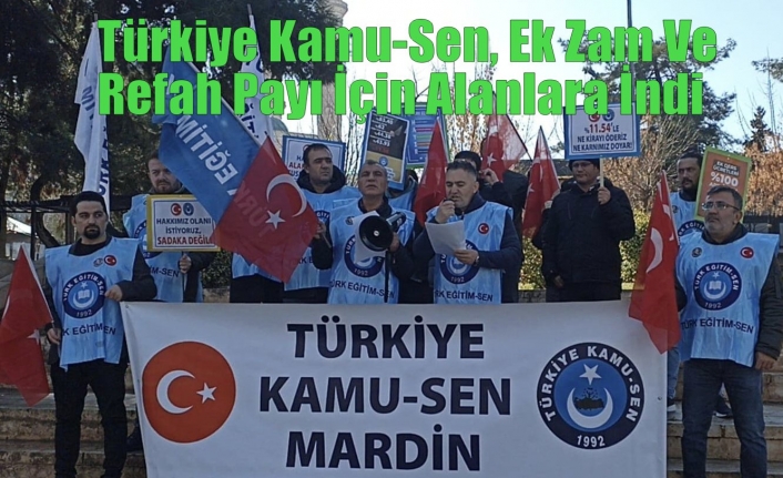 Türkiye Kamu-Sen, Ek Zam Ve Refah Payı İçin Alanlara İndi