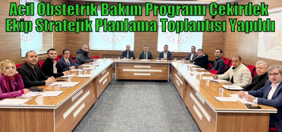 Acil Obstetrik Bakım Programı Çekirdek Ekip Stratejik Planlama Toplantısı Yapıldı