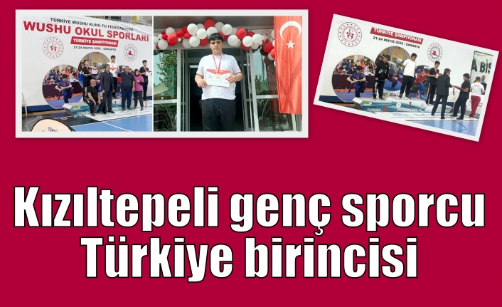 Kızıltepeli genç sporcu Türkiye birincisi