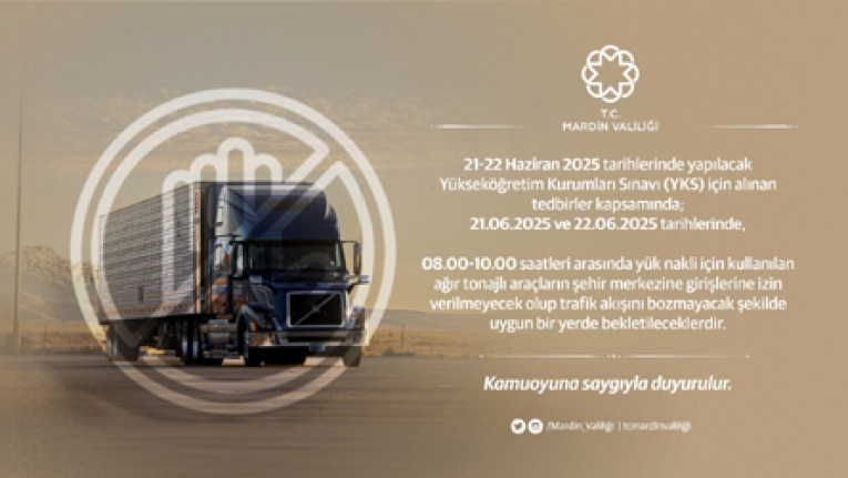 Ağır Tonajlı Araçlara Geçici YKS Sınırlaması