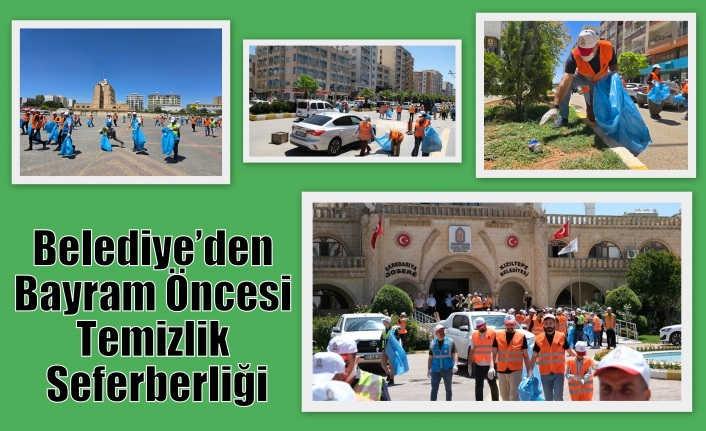 Belediye’den Bayram Öncesi Temizlik Seferberliği