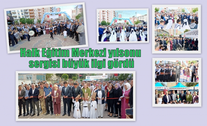 Halk Eğitim Merkezi yılsonu sergisi büyük ilgi gördü