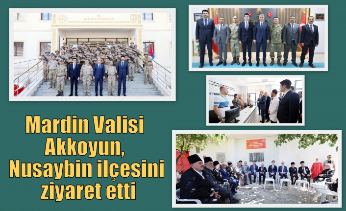 Mardin Valisi Akkoyun, Nusaybin ilçesini ziyaret etti