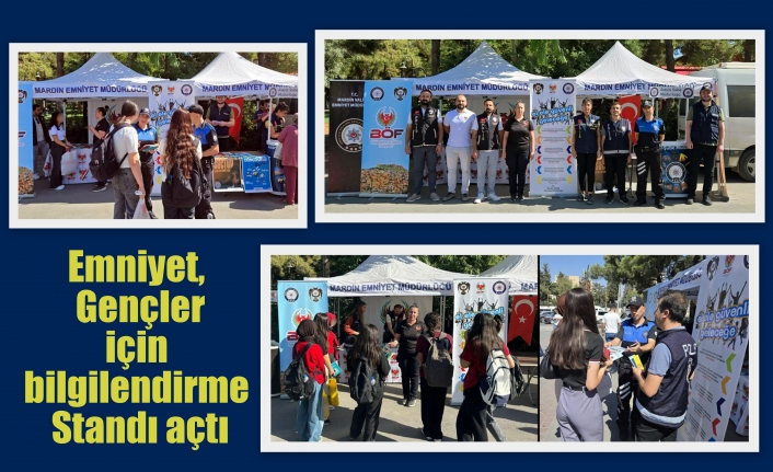 Emniyet, Gençler için bilgilendirme Standı açtı