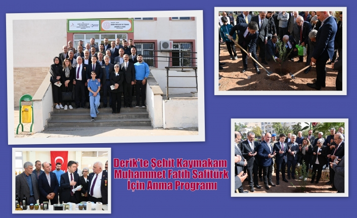 Derik'te Şehit Kaymakam Muhammet Fatih Safitürk İçin Anma Programı