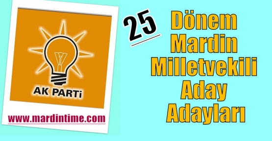 25.Dönem Mardin Milletvekili Aday Adayları