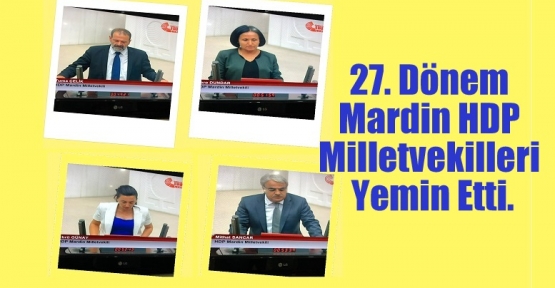 Mardin HDP Milletvekilleri Yemin Etti.