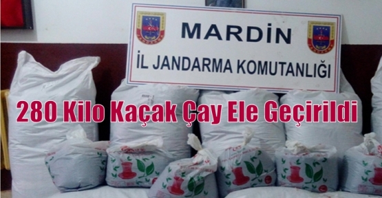 280 Kilo Kaçak Çay Ele Geçirildi