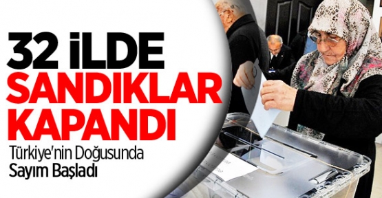 32 İlde Oy Kullanma İşlemi Sona Erdi