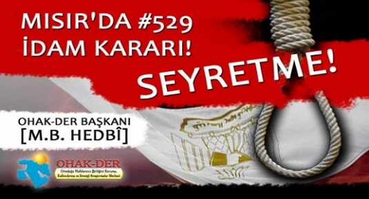 529 İNSAN İDAM EDİLİYOR, NEREDESİNİZ?