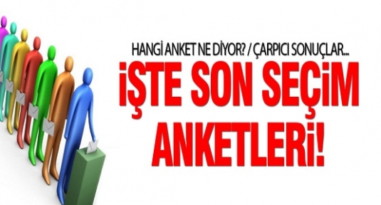 5 araştırma şirketinin son seçim anketleri!