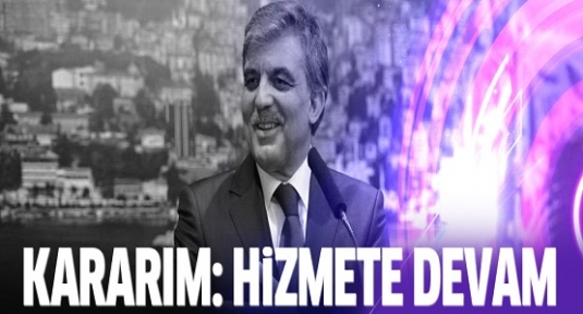 Abdullah Gül kararını verdi!