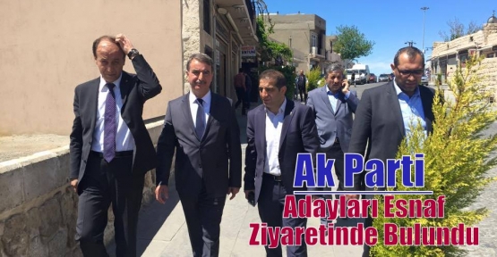 Ak Parti Adayları Esnaf Ziyaretinde Bulundu