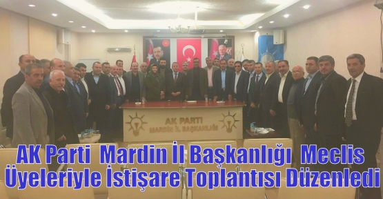 AK Parti  İl Başkanlığı  Meclis Üyeleriyle İstişare Toplantısı Düzenledi