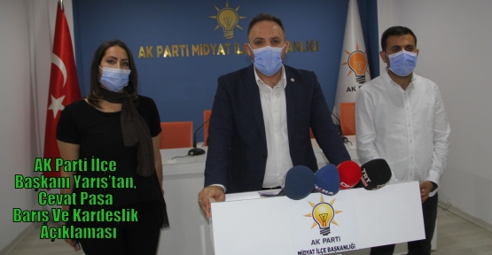 AK Parti İlçe Başkanı Yarış’tan, Cevat Paşa Barış Ve Kardeşlik Parkı Açıklaması