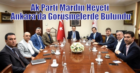 Ak Parti Mardin Heyeti Ankara’da Görüşmelerde Bulundu