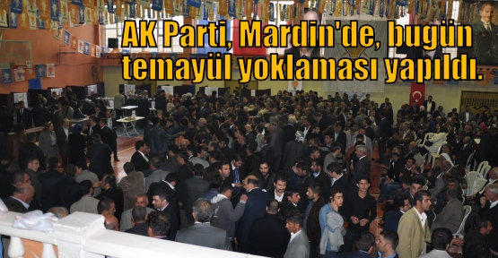 AK Parti, Mardin'de, bugün temayül yoklaması yapıldı