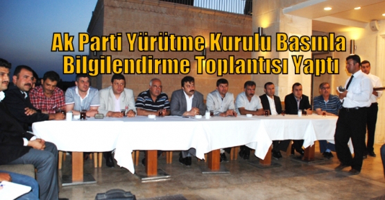 Ak Parti Yürütme Kurulundan Basını Bilgilendirme Toplantısı