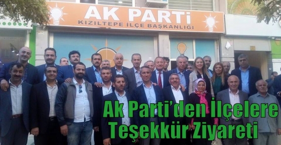 Ak Parti’den İlçelere Teşekkür Ziyareti