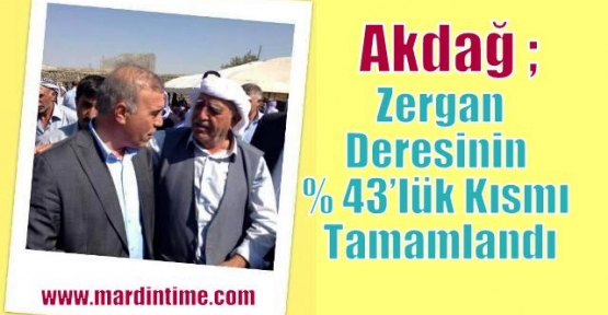 Akdağ Zergan Deresinin % 43’lük Kısmı Tamamlandı