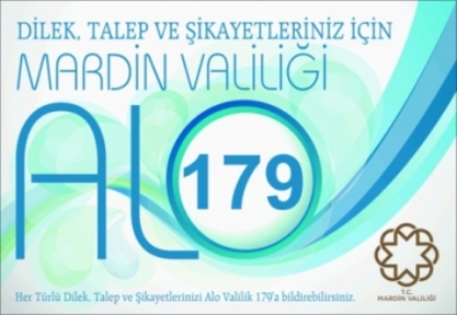 ALO VALİLİK 179 Hattı Kuruldu.