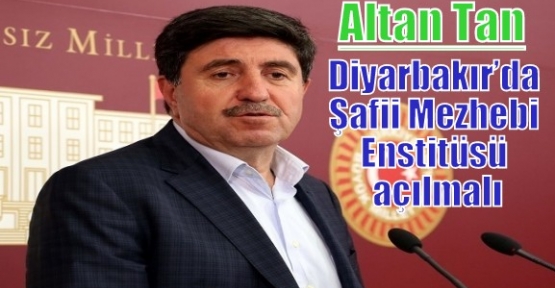 Altan Tan: Diyarbakır’da Şafii Mezhebi Enstitüsü açılmalı