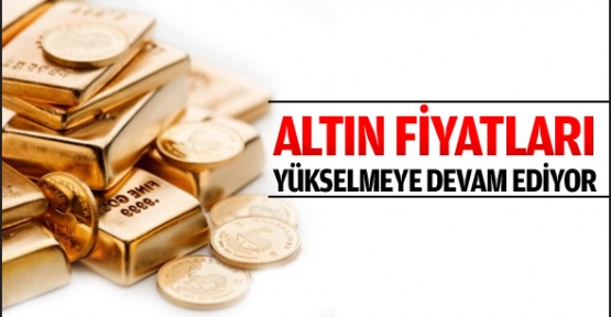 Altın fiyatları yükselmeye devam ediyor