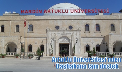 Artuklu Üniversitesi’nden Başbakana tam destek