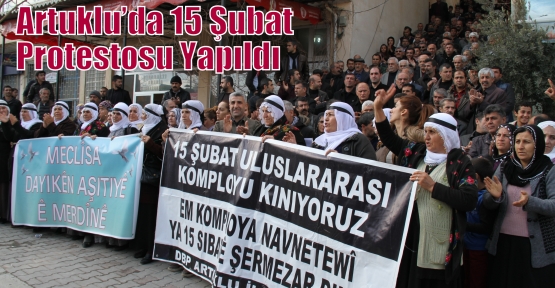  Artuklu’da 15 Şubat Protestosu Yapıldı