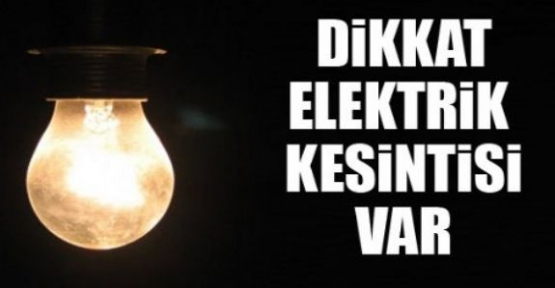 Artuklu'da Elektrik Kesintisi Yapılacak