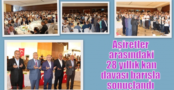 Aşiretler arasındaki 28 yıllık kan davası barışla sonuçlandı 