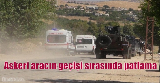 Askeri aracın geçişi sırasında patlama 