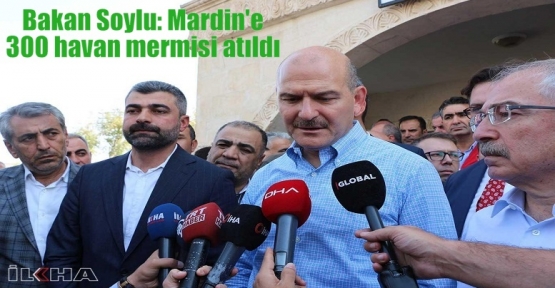 Bakan Soylu: Mardin'e 300 havan mermisi atıldı 