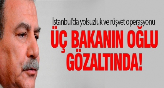 Bakanların çocukları gözaltında...