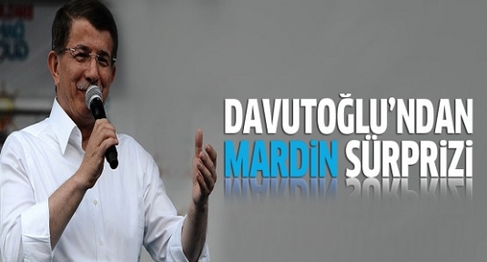 Başbakan Davutoğlu Mardin'de konuştu