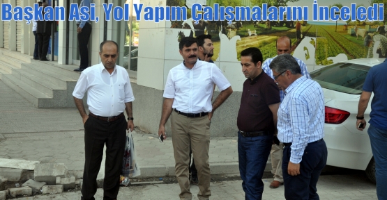 Başkan Ası, Yol Yapım Çalışmalarını İnceledi