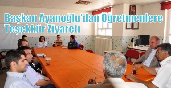 Başkan Ayanoğlu'dan Öğretmenlere Teşekkür Ziyareti