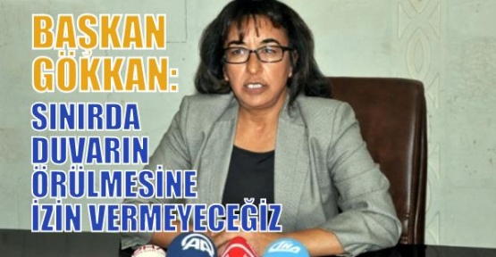 BAŞKAN GÖKKAN: SINIRDA DUVARIN ÖRÜLMESİNE İZİN VERMEYECEĞİZ